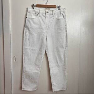 MADEWELL Ivory Classic Straight Jean Size 32